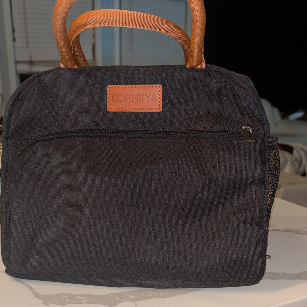 Black and Brown lunch bag unisex
